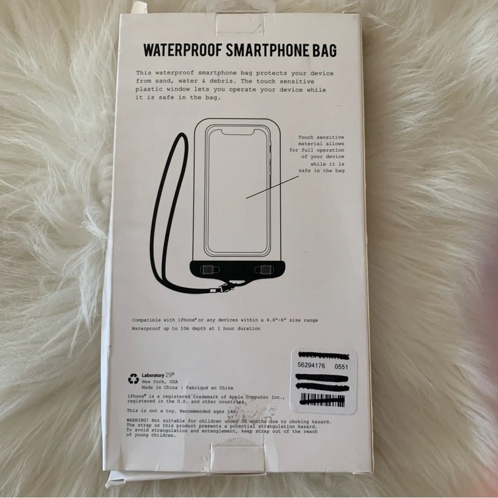 Urban Outfitters Waterproof Smartphone Bag -Black